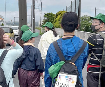 100kmウォークの様子